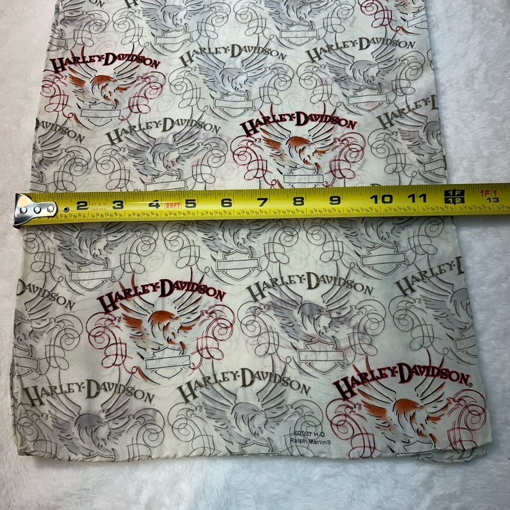 Ralph Marlin Silk 2007 Elegant Harley-Davidson Scarf - Picture 4 of 5
